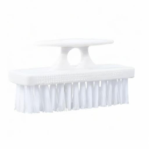 Superio Nail Brush for Cleaning Fingernails, Nail Scrubber Brush, Toe Foot Hands Fingernail Brush Cleaner- Small Scrub Brush- All-Purpose Stiff Cleaning Brush for Home, Kitchen, Work, White