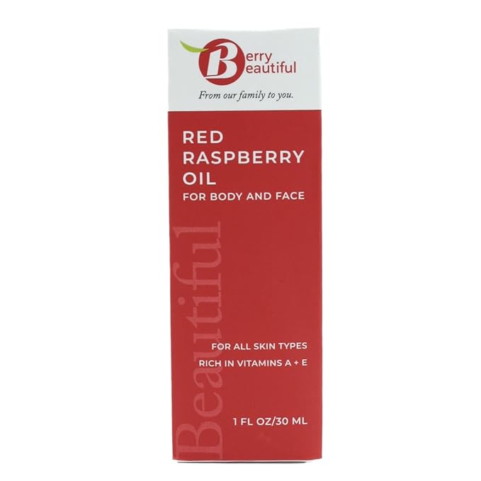 Pure Red Raspberry Seed Oil – 1 fl oz | Cold-Pressed, Unrefined, Extra Virgin | Grown and Pressed in Washington State