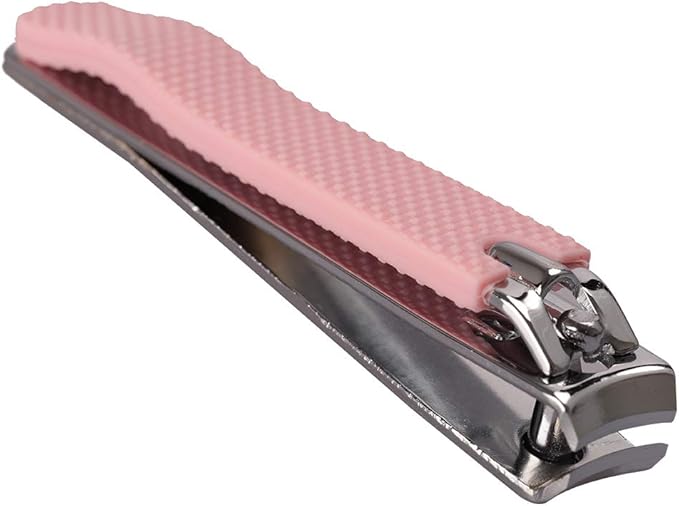 Rocutus 2pcs/Set Nail Clippers Set Portable Nail Scissors Toenail Clippers Nail Clippers,Adult Pedicure Nail Clippers,Fingernail Clippers Household Foot Manicure Scissors Manicure Tools (Pink)