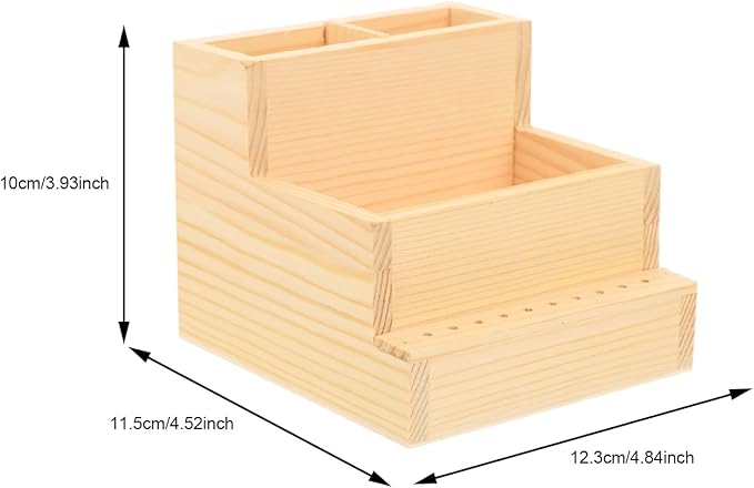 Box storage box manicure bit display stand nail tech supplies nail holder nail drill holder rack drill holder for makeup organizer drill bit log small pencil holder office