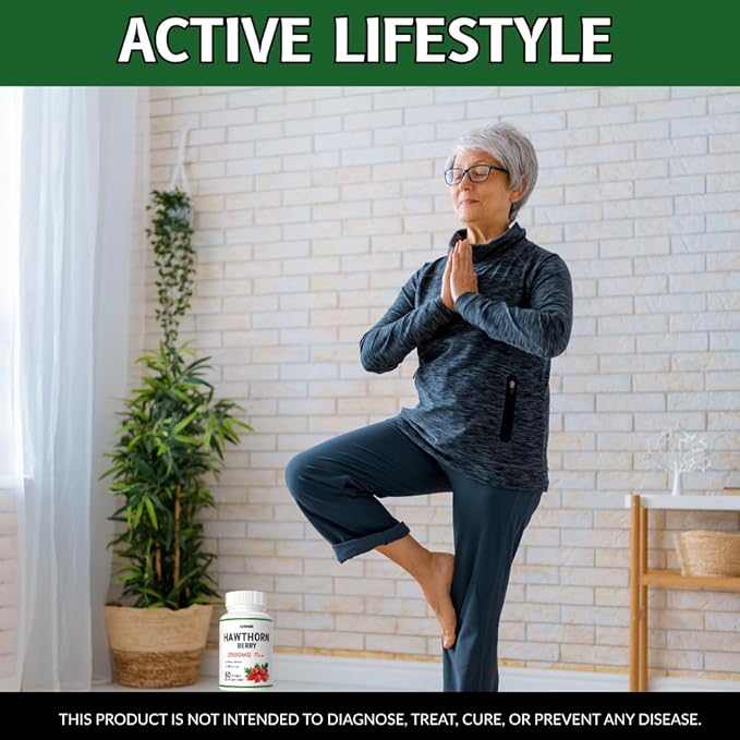 Hawthorne Berry Supplement | Hawthorne Berry | Hawthorn Berry Capsules for Men & Women | 300 Capsules