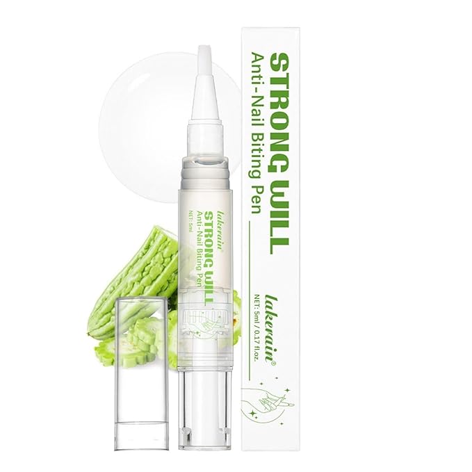 Nail Biting Prevention for Kids & Adults - Anti-Nail Biting Pen, Bitter Tast Nail Polish, 2-in-1 Nail Strengthener & Repair, Thumb Sucking Deterrent(2pack) (2 Packs)