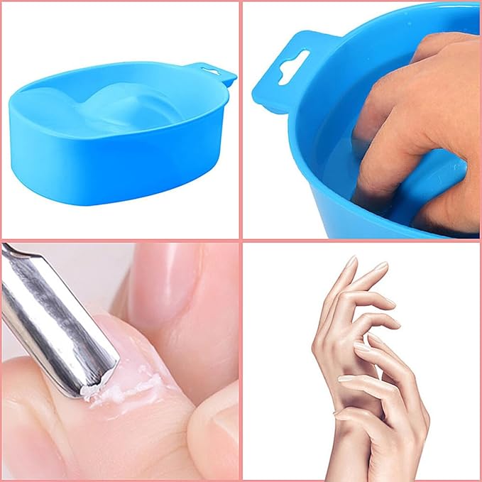 Beaupretty Single-layer Soaking Bowl for Nail Removal Manicure Tools off Bowl Nail for Home Salon