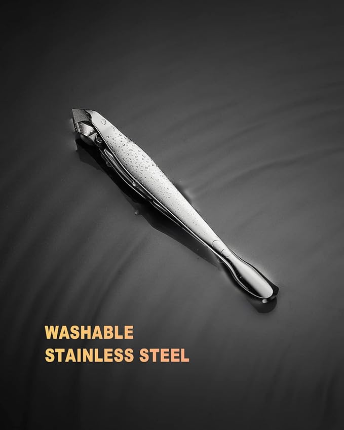 BEZOX Slim Cuticle Clipper with Pusher – 5mm Jaw Stainless Steel Manicure Tools Mini Cuticle Trimmer
