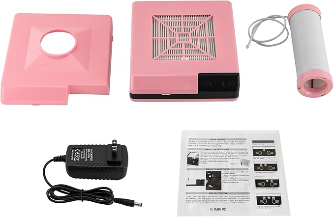 Countertop Vacuum Cleaner Dust Collector, Nail Art Manicure Dentist's Dust Clean Tool, Dust Collector Fan Vacuum Cleaner