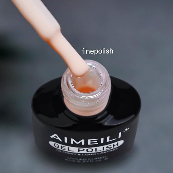 AIMEILI Gel Nail Polish, Hema Free, Cruelty Free, Vegan, Soak Off U V LED Nail Art for Women Girls Manicure Salon DIY Home - 1005 8ml