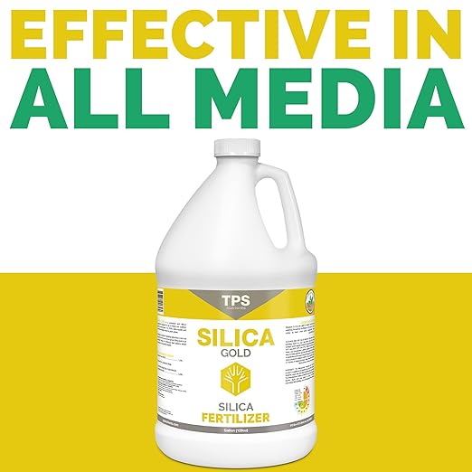 TPS NUTRIENTS Silica Gold Plant Strength Nutrient and Supplement with Bioavailable Silicon, 1 Gallon (128 oz)