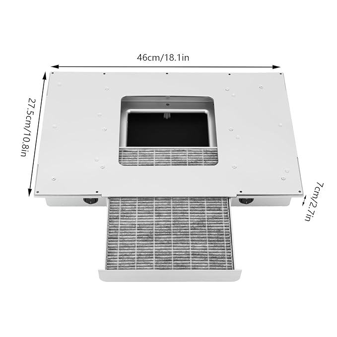 100W Nail Dust Collector, Desktop Built in Machine Suction Vacuum Fan Cleaner Kit w/Filters, Professional Dust Collector Extractor for Nail Polishing, Electric Dust Suction Machine for Nail Salon