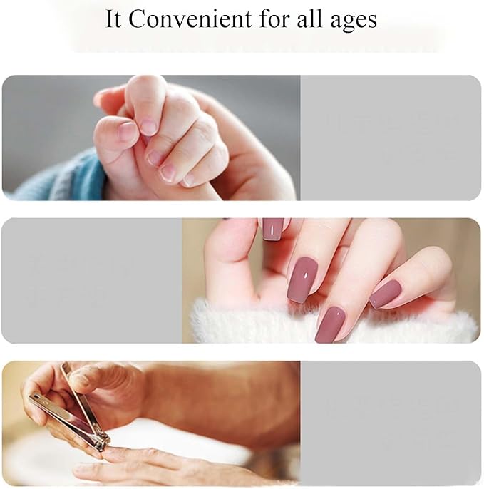 Imwing Easyclip, Imwing Nail Clipper,Electric Nail Grinder & Trimmer 2 - in - 1 with LED Light, Safe Automatic Nail Clipper for Seniors, Adults, Kids, Baby(White)