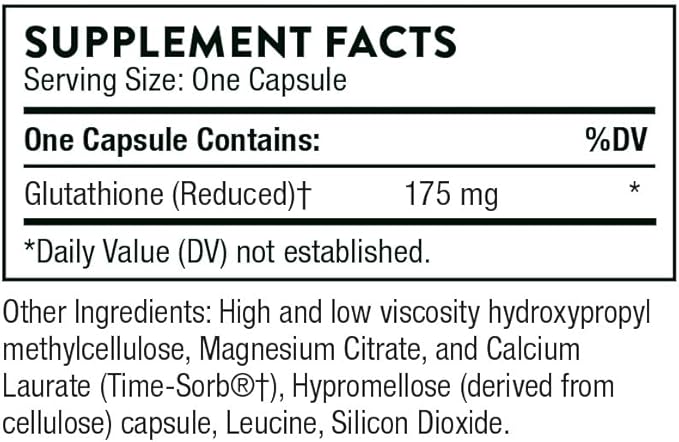 THORNE - Glutathione-SR - Sustained-Release Glutathione for Antioxidant Support* - 60 Capsules