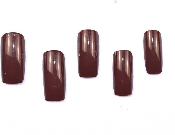 Semi Cured Gel Nail Strips (Wine Red)-22 PCS Nail Stickers | Gel Wraps | Light Required, Salon Quality & Easy to Use