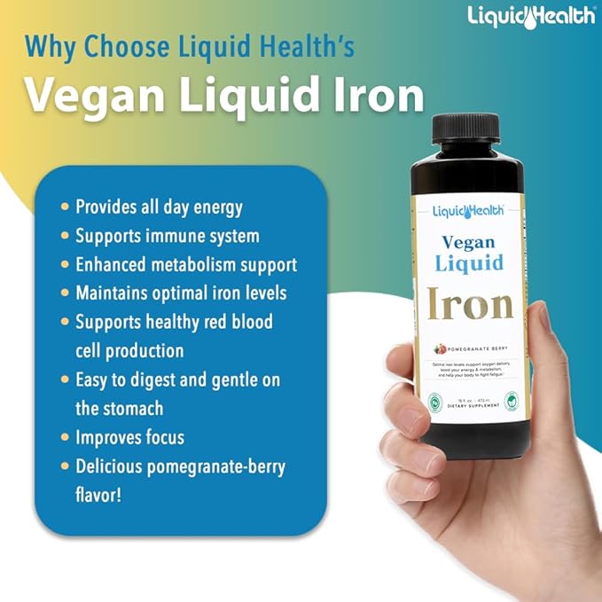 LIQUIDHEALTH Prenatal Baby Booster Pregnancy Vitamin Bundle - Vegan Women's Prenatal Multivitamin with SunActive & Ferrochel Iron, Folate, Whole Foods