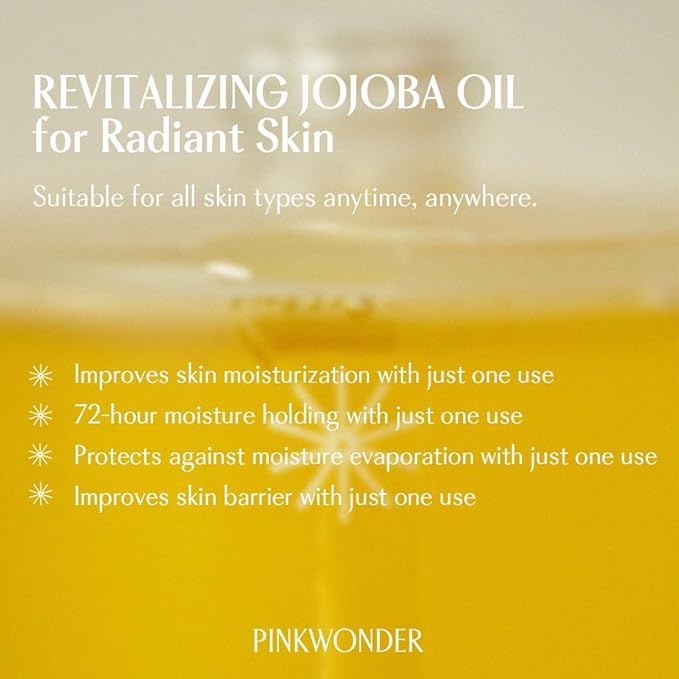 PINKWONDER USDA Organic Jojoba Oil (0.33oz, Jojoba oil)