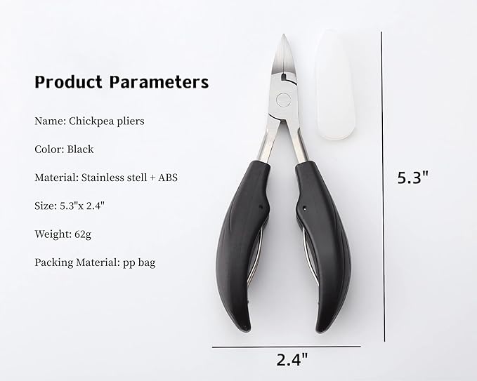 Podiatrist Toenail Clippers,Nail Clippers for Thick & Ingrown Toenails, Super Sharp Curved Blade Toenails Trimmer