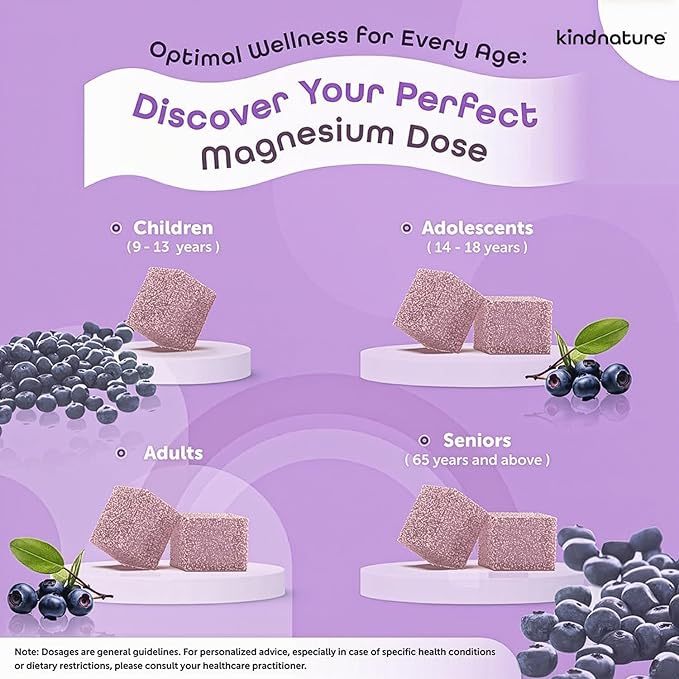 KINDNATURE Magnesium Glycinate & Citrate Gummies – Calm Magnesium Complex for Sleep, Stress, Cramps & Digestion – Chewable Vegan Magnesium Supplement for Women, Teens, Adults – 60 Ct