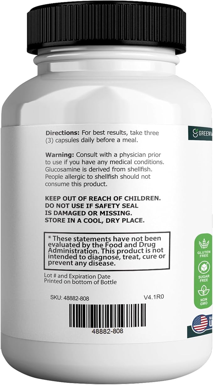 Healthy Flow Joint Support Max, 1500mg Glucosamine, 60 Capsules, Maximum Strength Joint Support Supplement (3)