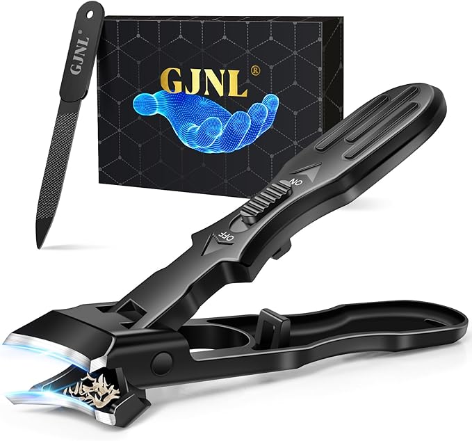 Toenail Clippers for Thick Toenails, Christmas Xmas Presents Gifts for Adults, Wide Jaw Opening Nail Clippers for Men, Heavy Duty Ingrown Toenail Clippers, Stocking Stuffers Gifts for Men