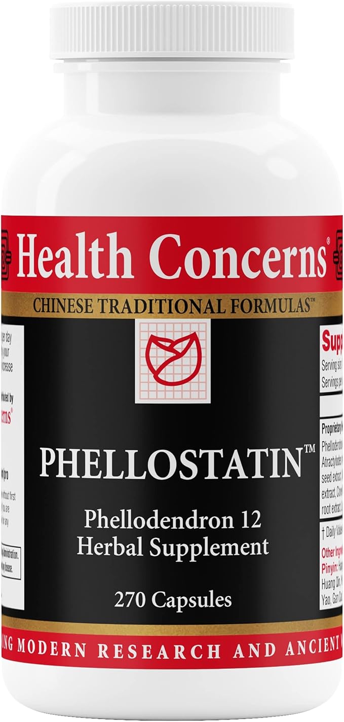 Health Concerns Phellostatin – Immune Support & Gut Health Supplement – Microbiome Detox Cleanse – Herbal Formula with Phellodendron Cortex – Chinese Herbal Medicine – 270 Capsules