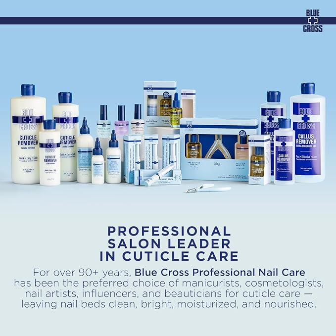 Blue Cross Cuticle Balm Conditioning Stick, Scented Cuticle Softener Oil Balm with Nourishing Sunflower & Grape Seed Oil, Professional Nail Care Supports Dry + Damaged Cuticles, 0.05oz, Pomegranate