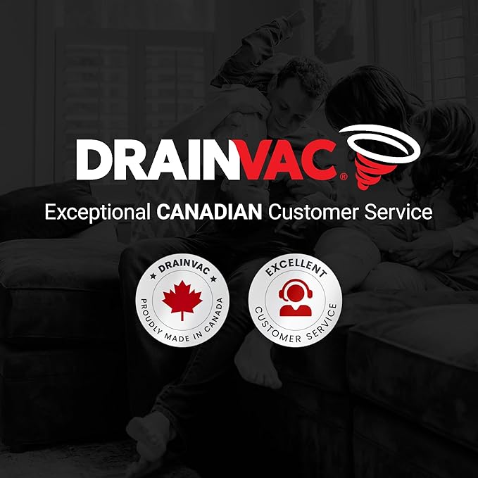 Drainvac Broan-nutone 550 Air watts Residential Central Vacuum System with Standard Tool Set Accessories for Cleaning Floors, Carpets, Furniture, or Any Surfaces - Anti-Vibration, Powerful Suction