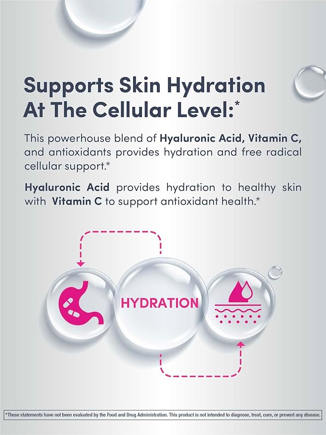 NeoCell Hyaluronic Acid Liquid with Vitamin C, Berry, 16 Fl Oz (Pack of 1) - Packaging May Vary