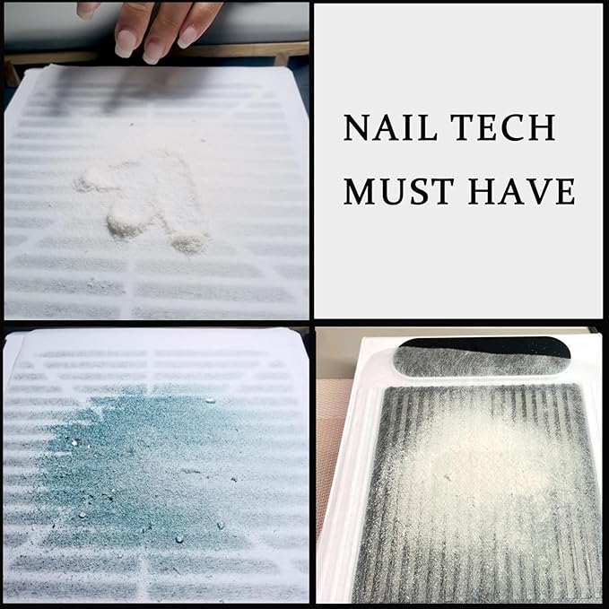 400 Sheets Nail Dust Collector Filter Paper Disposable Nail Dust Filters for Most of Dust Collector Machine Vacuum Dust Collector for Salon Spa Tech Supplies Accessories