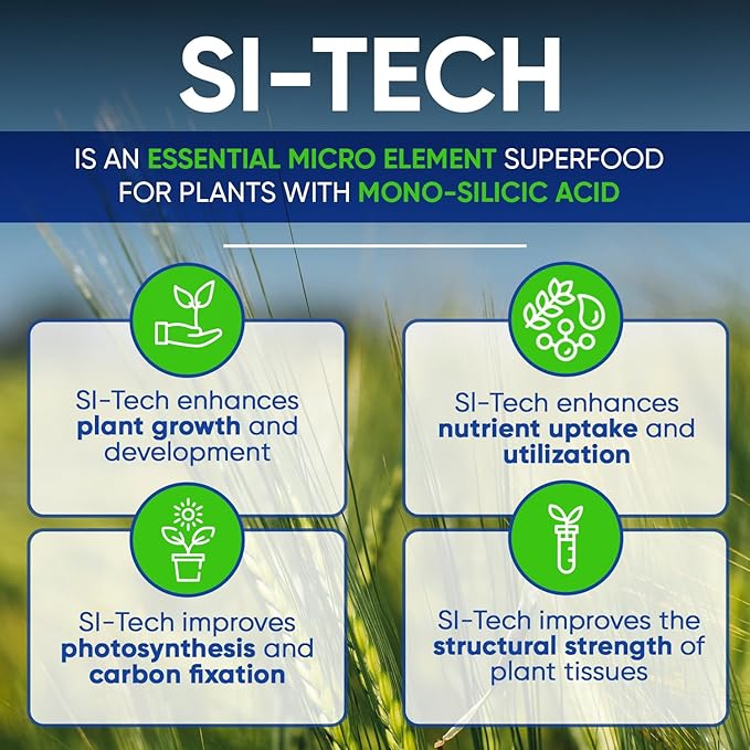 Si-Tech Silica, Mono-Silicic Acid Plant Nutrient Solution with Proprietary Technology (16 fl.oz)