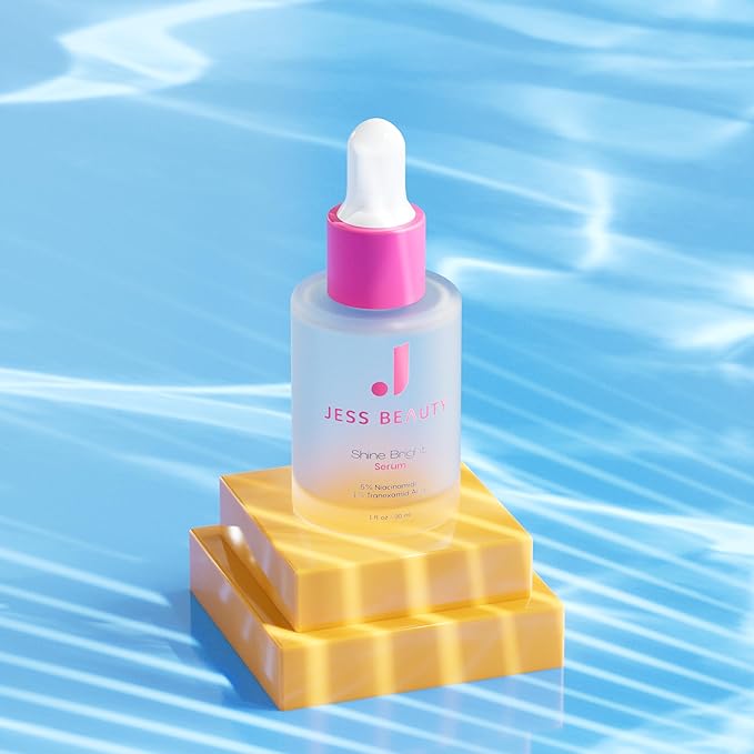 JESS BEAUTY | Skin Care Shine Bright Serum Niacinamide Face Moisturizer Minimizes Pores | Skincare Face Cream 1 fl. oz
