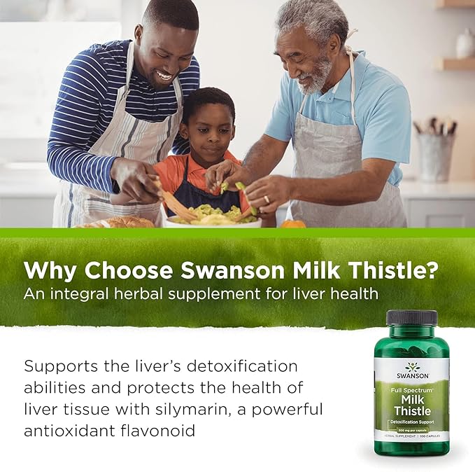 Full Spectrum Milk Thistle 500 mg 100 Caps