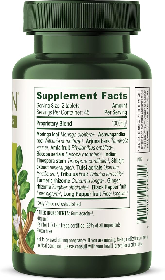 Banyan Botanicals Everyday Endurance – Organic Adaptogens Supplement – Herbal Superfoods and Adaptogens for Energy and Focus – 90 Tablets – Non-GMO Sustainably Sourced Vegan