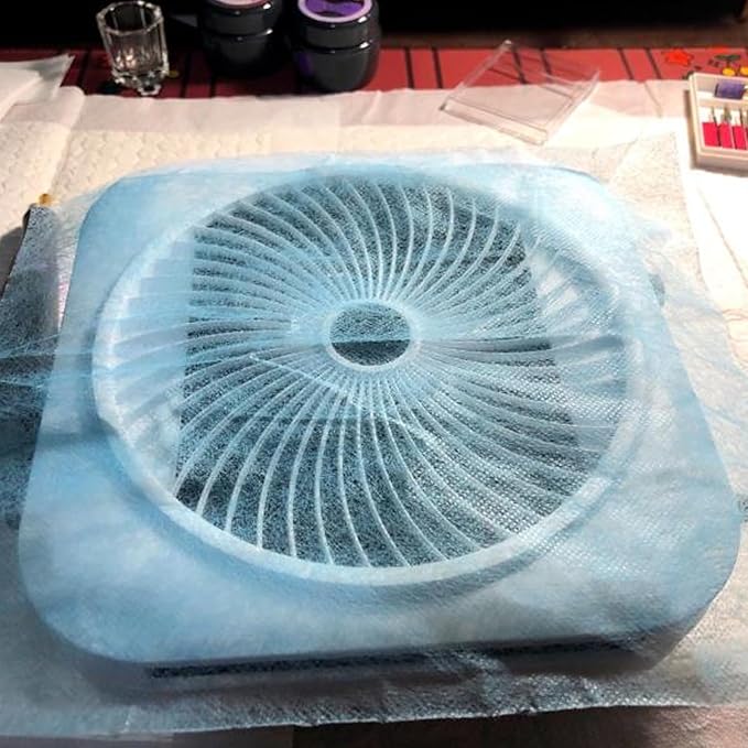 100PCS Nail Dust Collector Filter,No Spilling and Super Strong Disposable Nail Dust Filters for Most of Nail Dust Vacuum Machine, Nail Salon Nail Dust Extractor Accessory