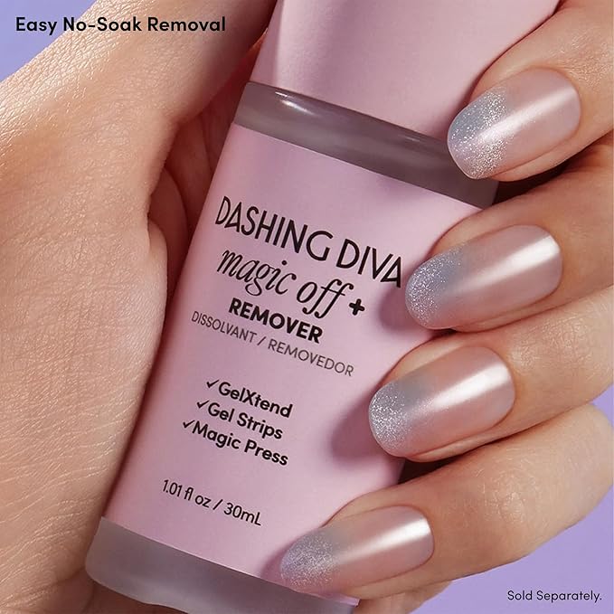 Dashing Diva Gloss Nail Strips Bundle - The Quartz Collection- Spiritual Journey & Desert Quartz - UV Free, Chip Resistant, Long Lasting Gel Stickers - Contains 2 Sets