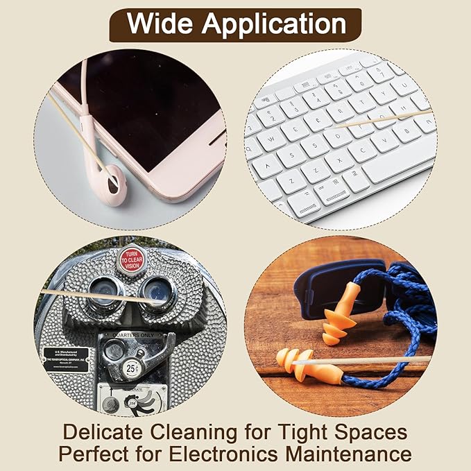 1000 Pcs Pointed Cotton Swabs for Nails, 4 Inch Microblading Cotton Swab for Makeup, Nail Polish Clean Up Tool, Lint Free Cotton Buds for Beauty, Precision Makeup and Craft Applicators (1000 pcs)