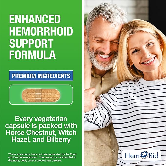 HemRid Complete Hemorrhoid Care System โ Potent 5% Lidocaine Cream for Rapid Topical Comfort, Max Ultra Capsules for Ongoing Vascular Health and Circulatory Support