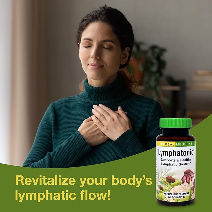 Herbs Etc. Lymphatonic Softgels - Lymph System Support - Support a Healthy Lymphatic System - Gluten-Free Herbal Supplement - 60 Softgels (60 Servings) - 2 Pack