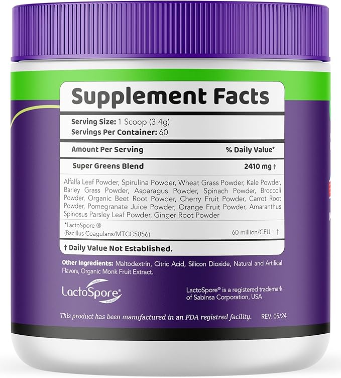 Herpa Greens Advanced Formula Powder in a Jar, Supports Overall Health, Wellness - 150 Servings (5 Month Supply) - Pack of 5