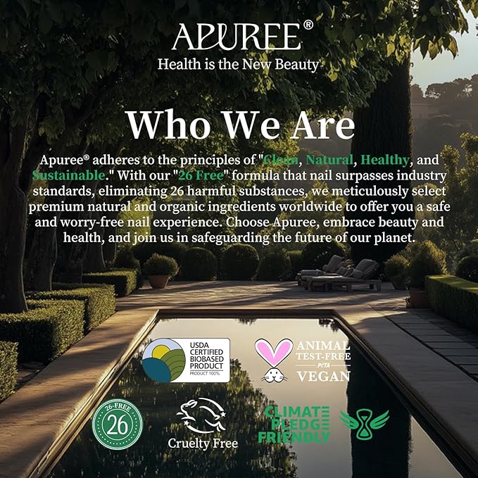 APUREE Organic Cuticle Oil Set: 100% Pure (6pcs)| Moisturing for Dry Cuticle & Nail Growth| USDA Verified & Cold Pressed Hexane Free| Manicure Prep Care| All Skin Type| Vegan & Cruelty Free| Gift Set