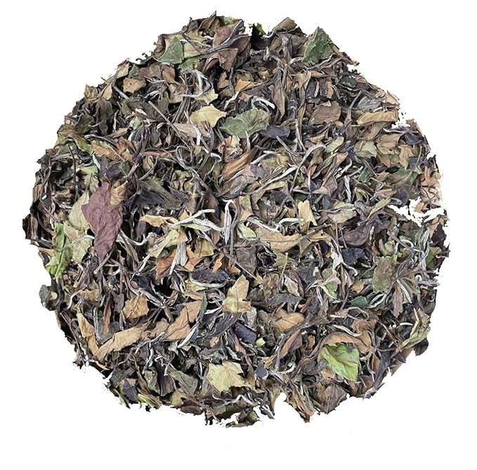 HOYNISE - Organic White Tea Loose Leaf - Moonlight White - Low Caffeine - Zero Artificial Flavorings & Additives - High in Antioxidants, 25 Cups/1.76oz