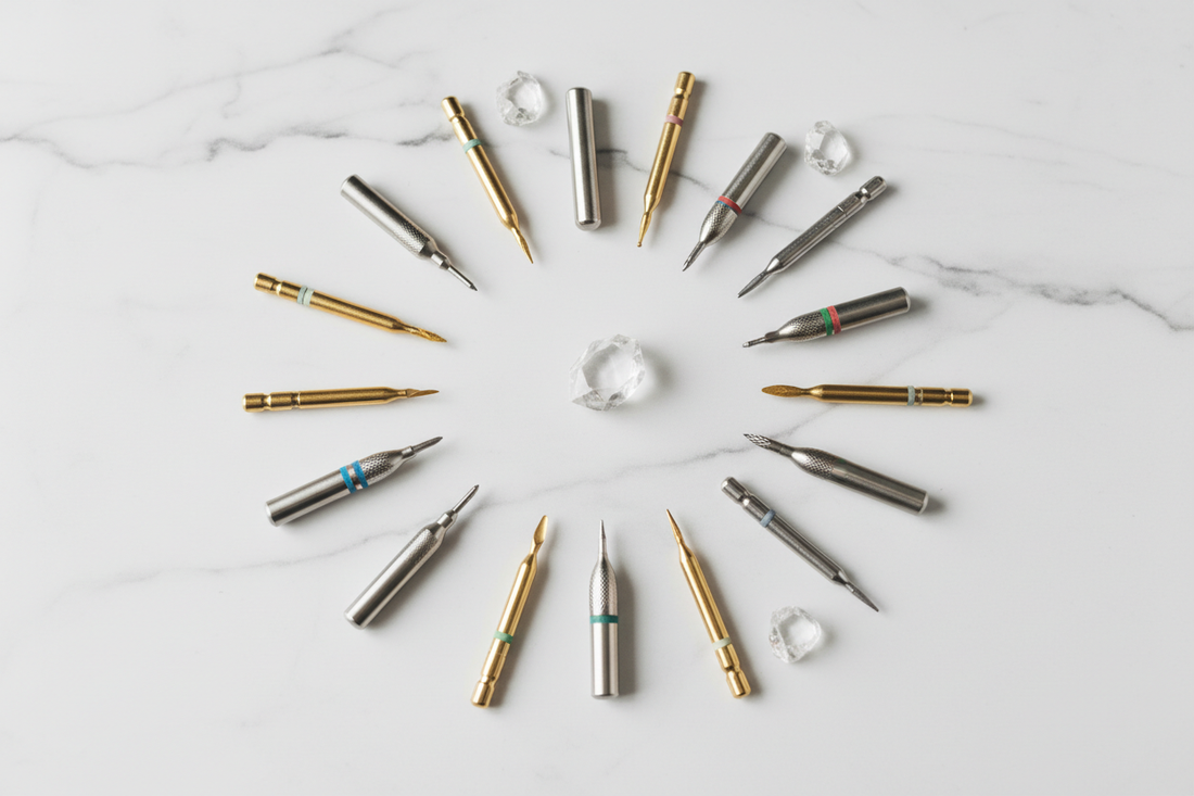 Nail Drill Bits Explained: A Complete Guide to Grits, Shapes & Materials