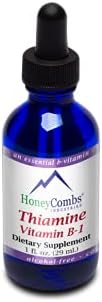 HoneyCombs Vitamin B1 (Thiamine) Drops - 1 Fl Oz + Vitamin B5 (Pantothenic Acid) Drops - 1 Fl Oz