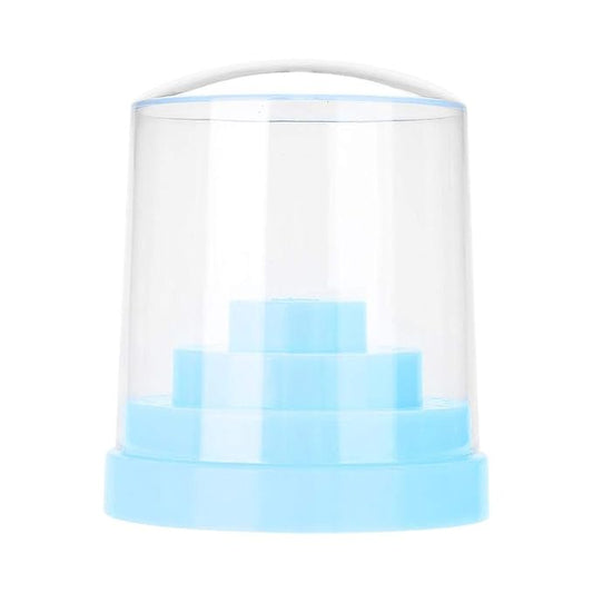Sonew 48 Holes Nail Drill Holder Professional Nail Art Plastic Drill Stand for Nail Art Drill Bit Organizer Box Holder(Blue)