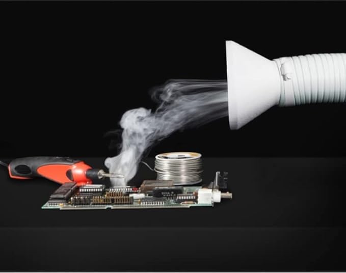 Extract-All Portable Air Cleaner Fume Extractor and Source Capture for Airborne Contaminants Removes Dust Smoke Fume with HEPA Filter