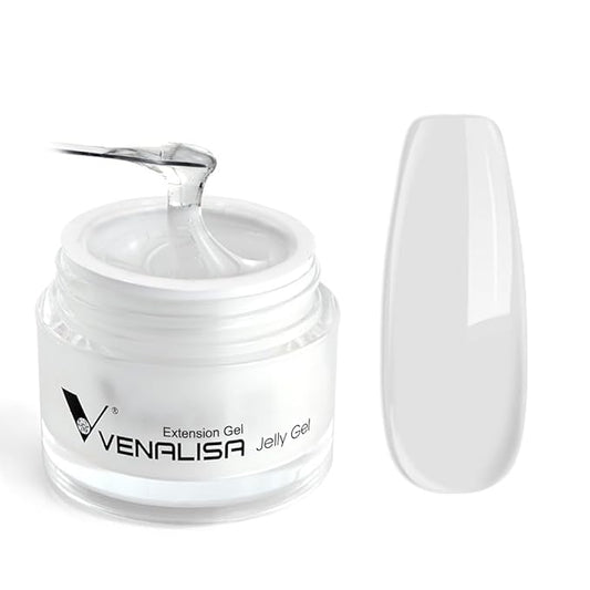 VENALISA Builder Nail Gel, 50ml Clear Hard Gel for Nails Extension Gel Nail Polish Jelly Strengthener Gel Polygel Nail Art Manicure