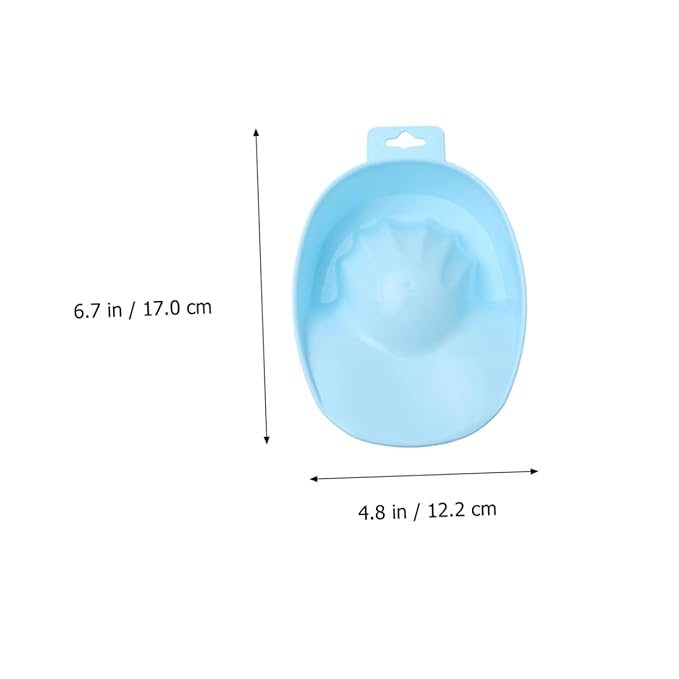 Soak off Nail Remover Pedicure Tub Nail Art Bowl Blue Rectangular Manicure Tool