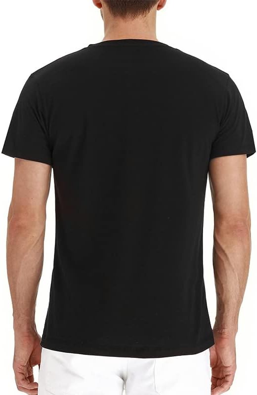 Lexiart Mens Fashion Henley Shirts Long Sleeve Button Cotton T-Shirt with Pocket