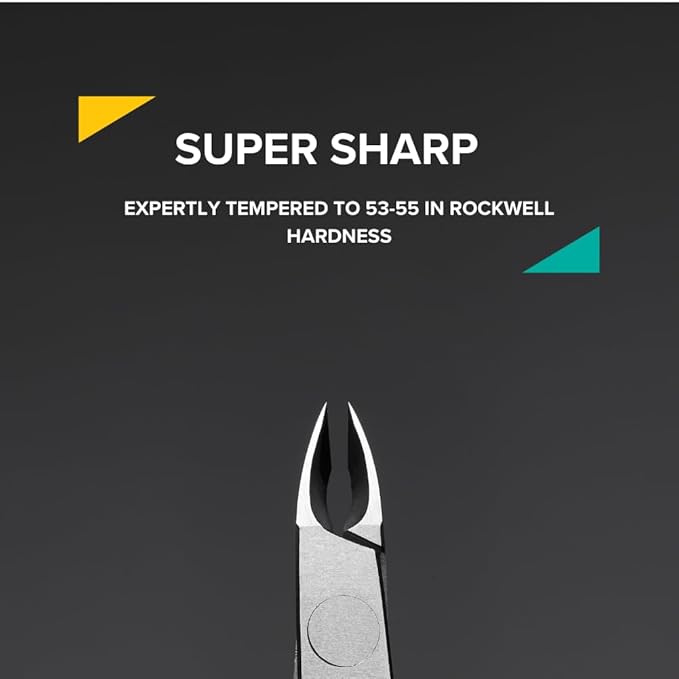 Rui Smiths Professional Cuticle Nippers | Precision Surgical-Grade Stainless Steel Cuticle Trimmer, French Handle, Single Spring, 4mm Jaw (Quarter Jaw)