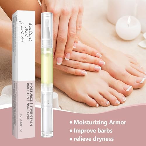Cuticle Oil Pen - Nail & Cuticle Care with Vitamin E & Jojoba, Moisturizing & Softeningfor Dry Cuticles, Easy Brush Applicator for At-Home & On-the-Go Nail Care