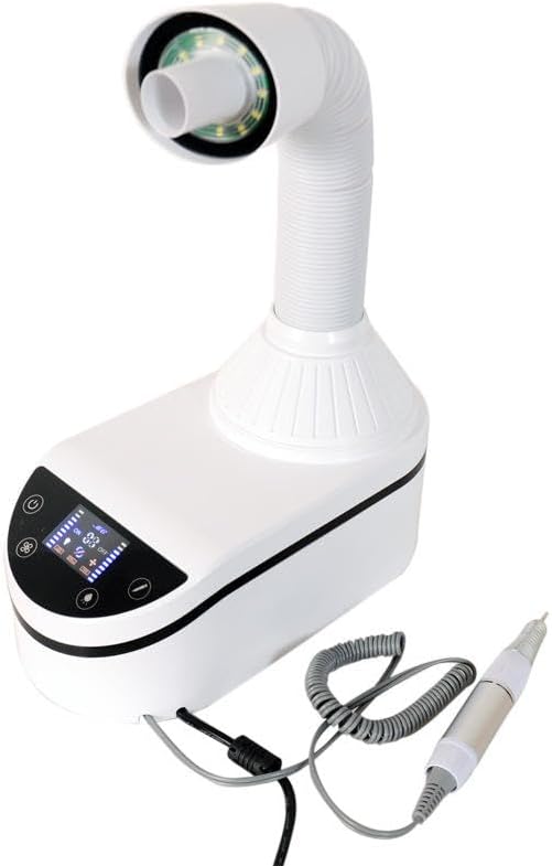 230W Nail Dust Collector Professional Desktop Vacuum Collector for Nails Polishing Manicure Salon (Vacuum Cleaner+Nail Drill Pen)