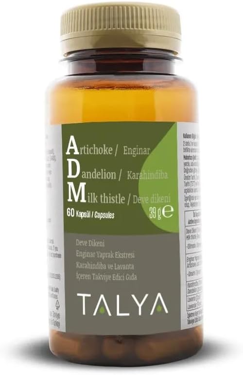 ADM - Artichoke - Dandelion - Milk Thistle - Special Blend for Liver Detox - Veg Caps - Promotes Healthy Liver Balance