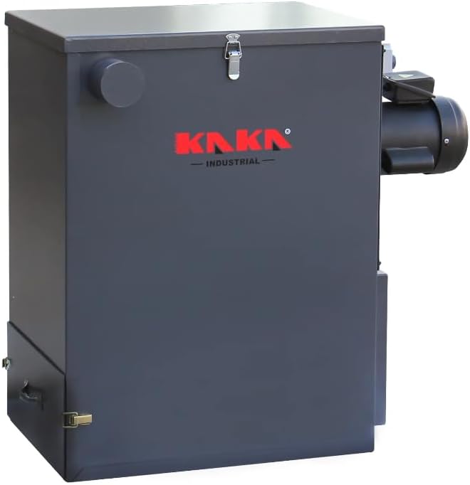 KAKA INDUSTRIAL Dust Collector, 494 CFM Cyclone Dust Vacuum System with 110V Single Phase Motor, Under 85dB Low Noise, Aluminum Construction, DVS-14 for Woodworking and Workshop